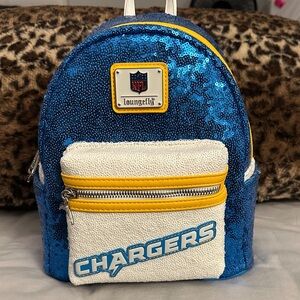 Los Angeles Chargers Loungefly Sequin Mini Backpack